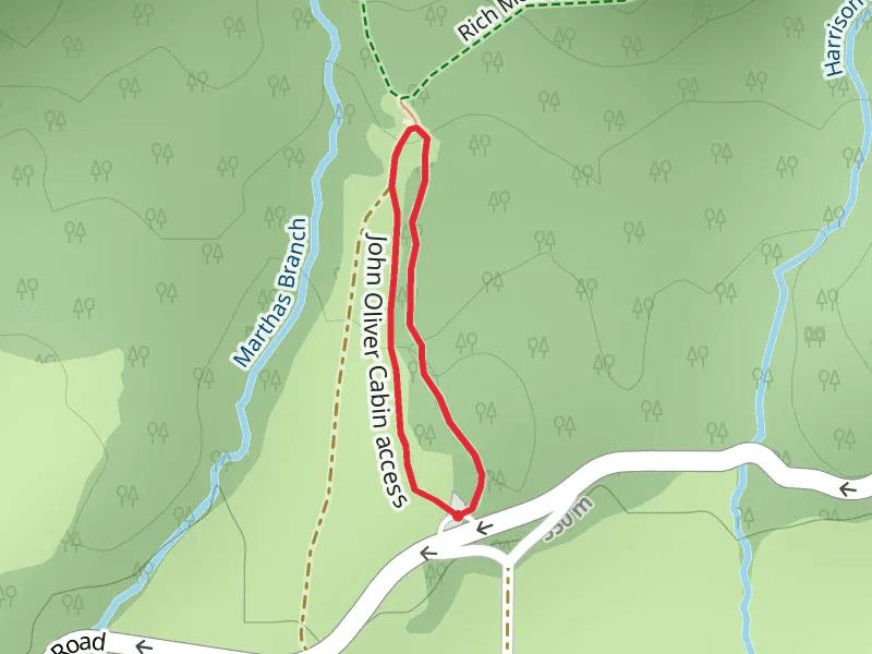 John Oliver Cabin access Loop