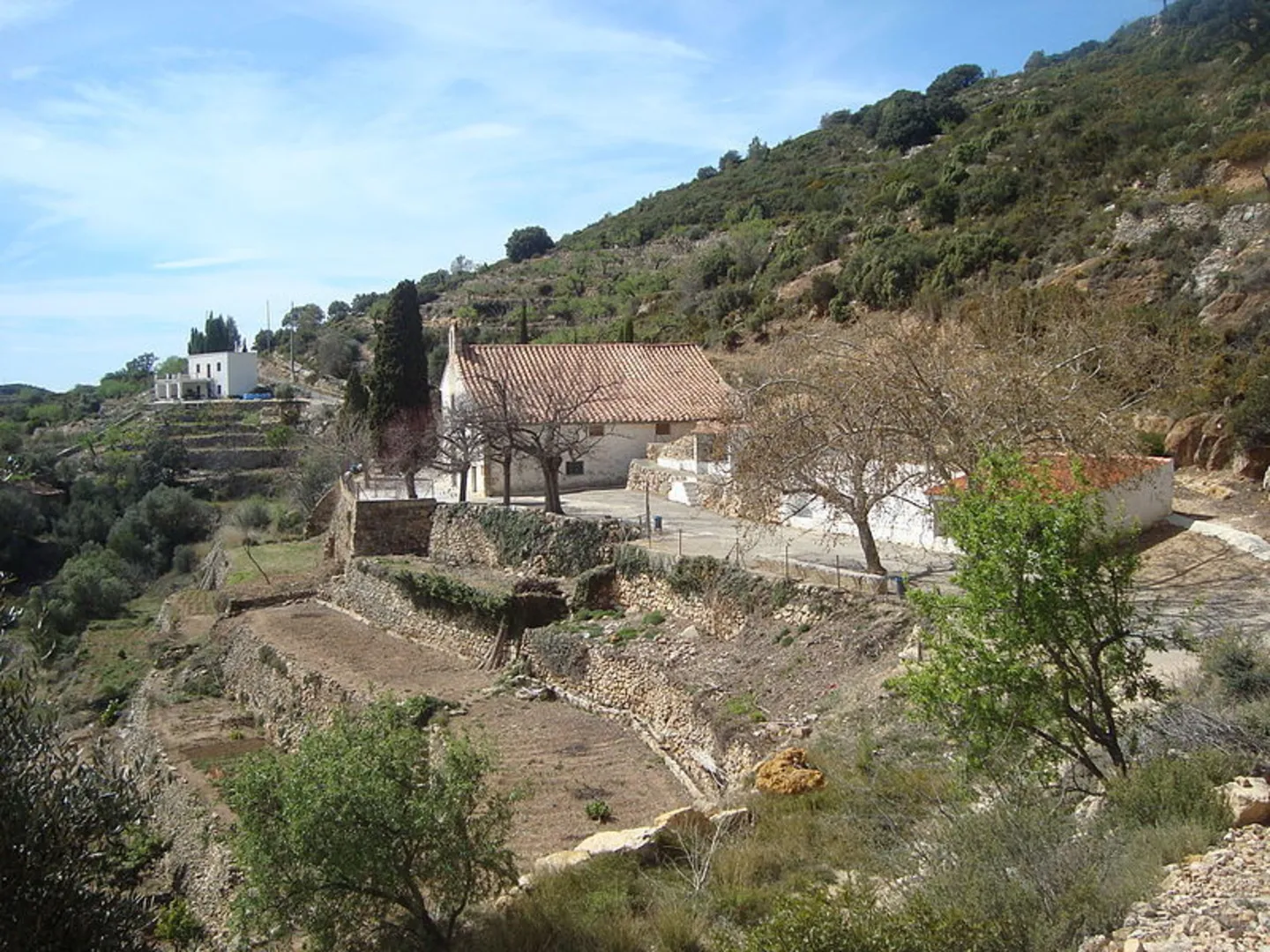 An image depicting the trail Circular Serra Engarceran - Ibarsos PR CV 348 and its surrounding area.