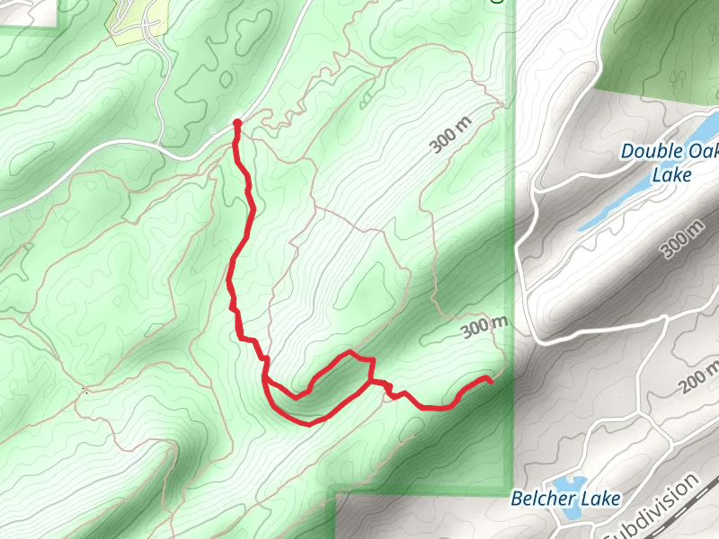 Eagle's Nest Overlook and King's Chair Overlook via Red Road