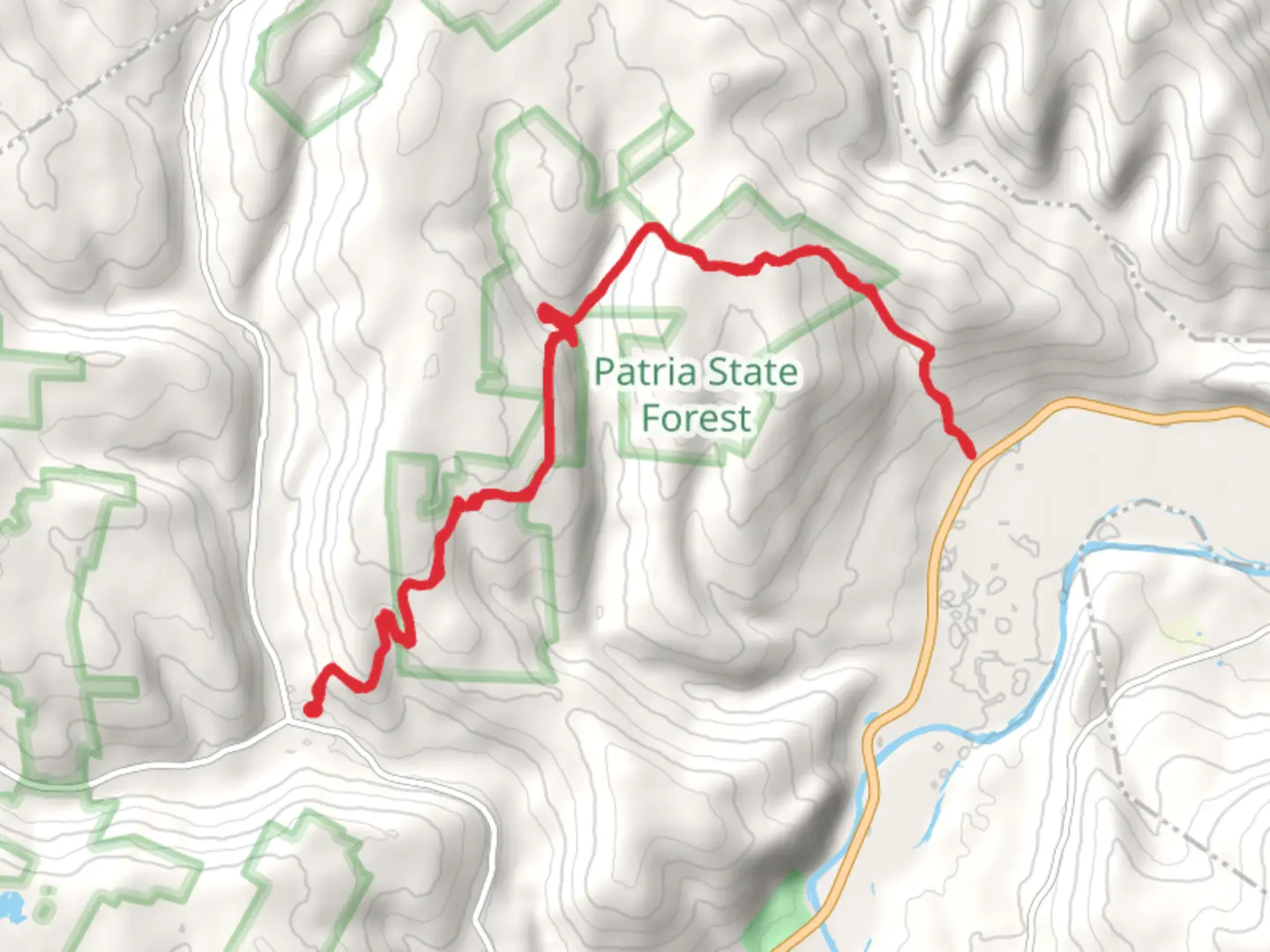 An image depicting the trail West Fulton to Wastonville and its surrounding area.