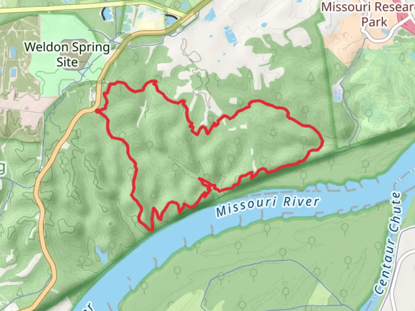 An image depicting the trail Lewis and Clark Trail Loop and its surrounding area.