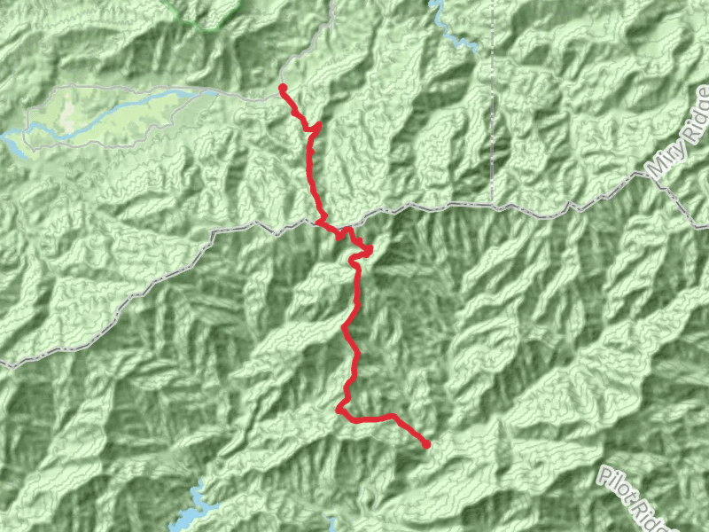 Jenkins Ridge via Lead Cove and Bote Mountain Trail