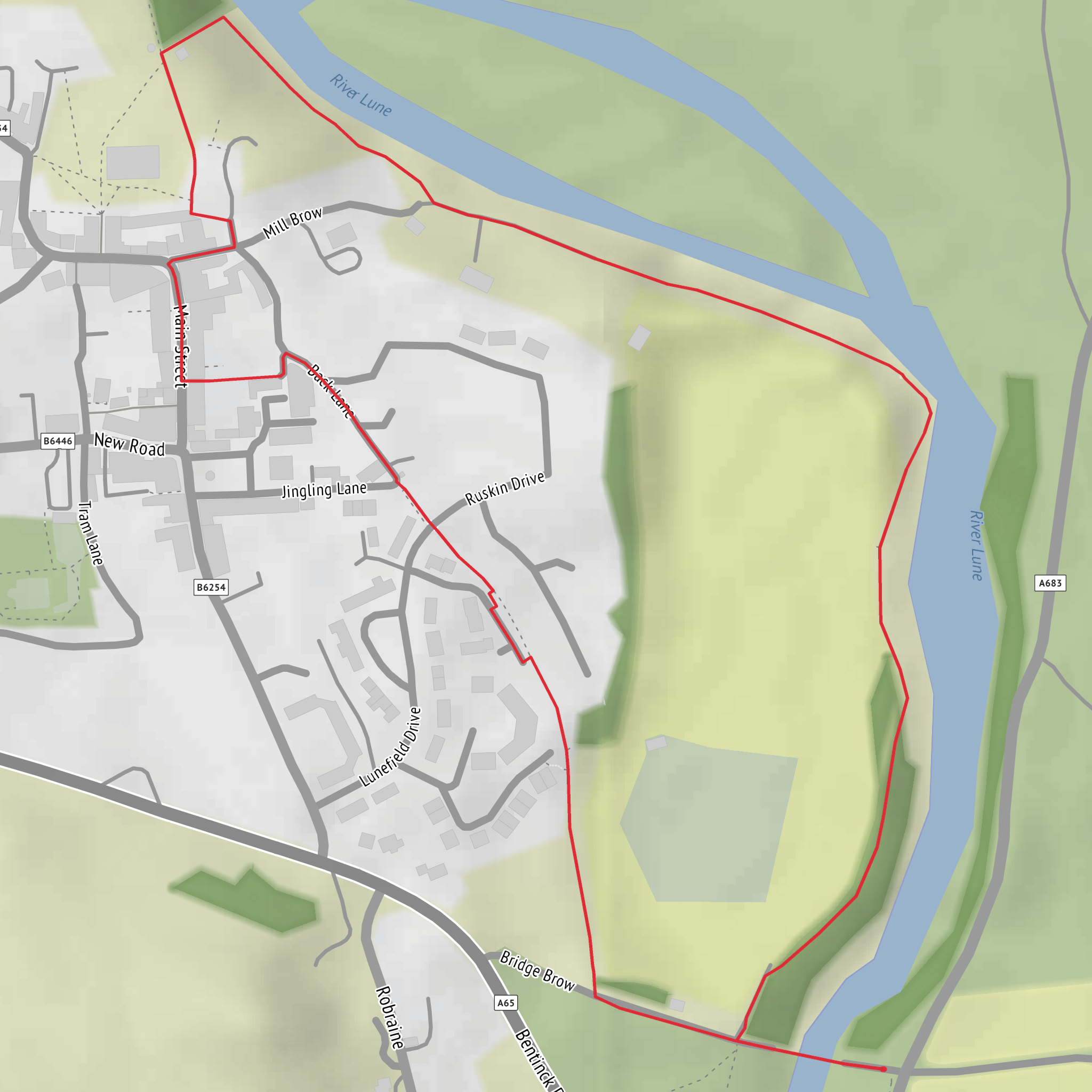 Devil's Bridge and Radical Steps Loop mobile static map