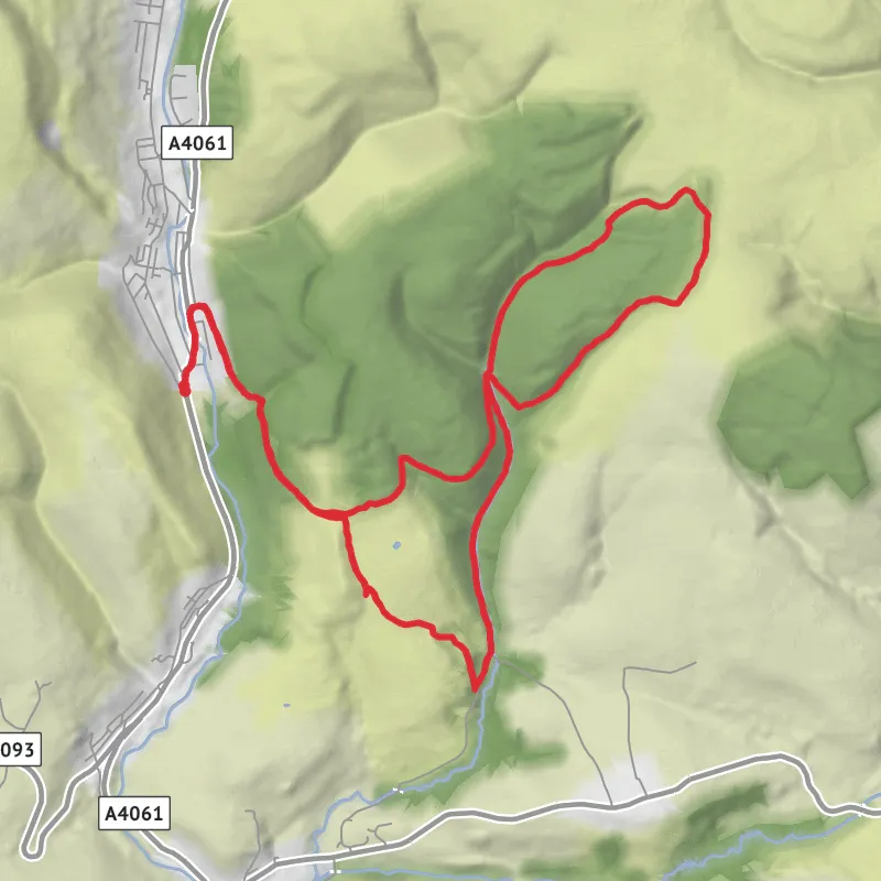 Pen-Y-Bont Ar Ogwr Navigate mobile static map