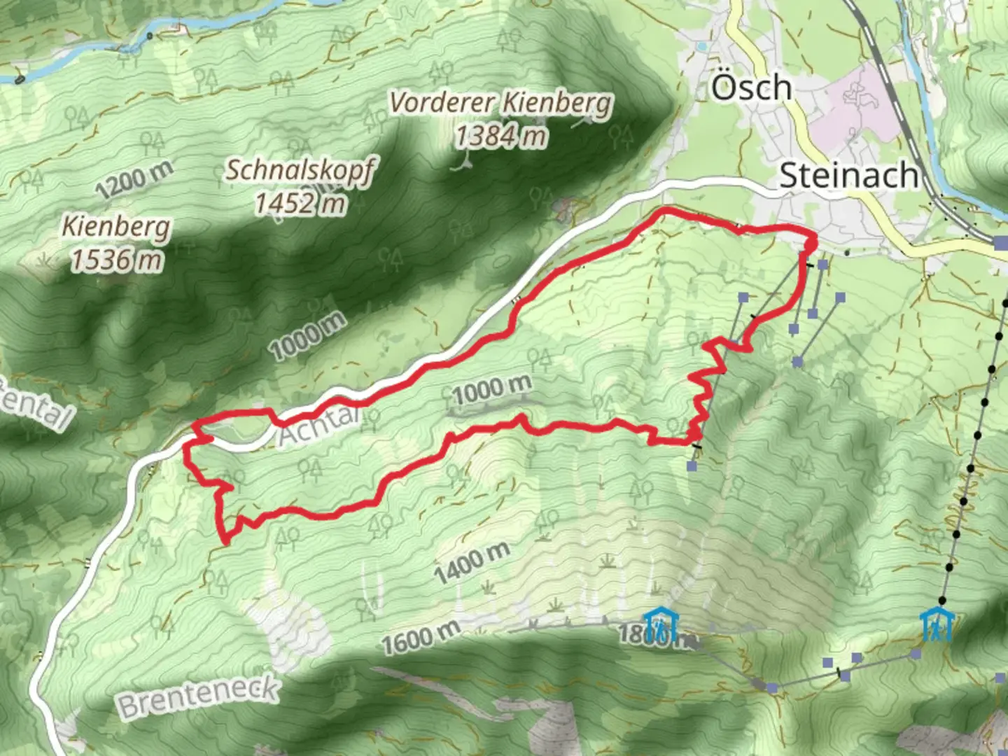 An image depicting the trail Fallmühle-Schwarzwandweg Loop and its surrounding area.