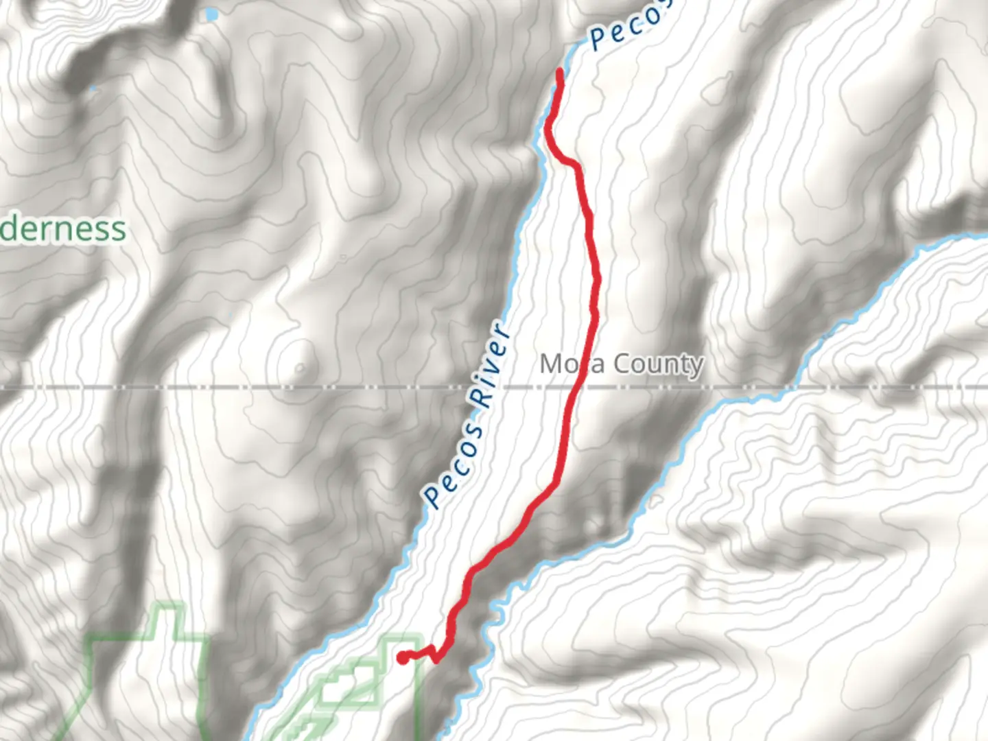 An image depicting the trail Hamilton Mesa and Larkspur Trail and its surrounding area.