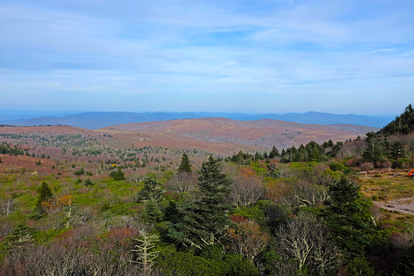 An image depicting the trail Horne Knob Trail and its surrounding area.