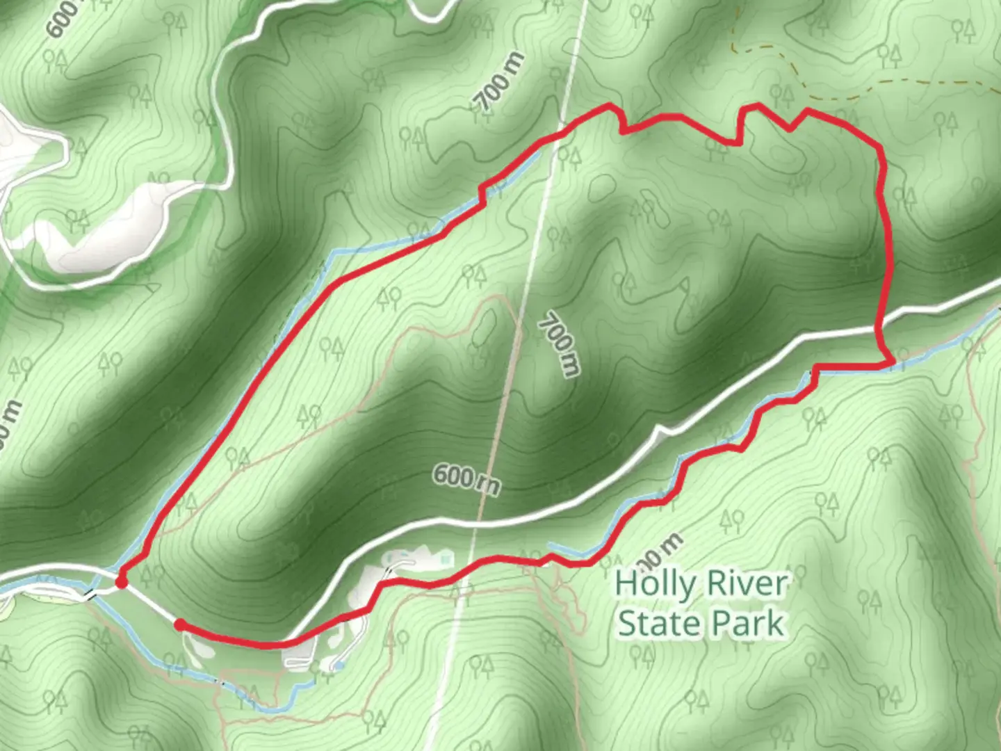An image depicting the trail Laurel Fork and Reverie Trail and its surrounding area.