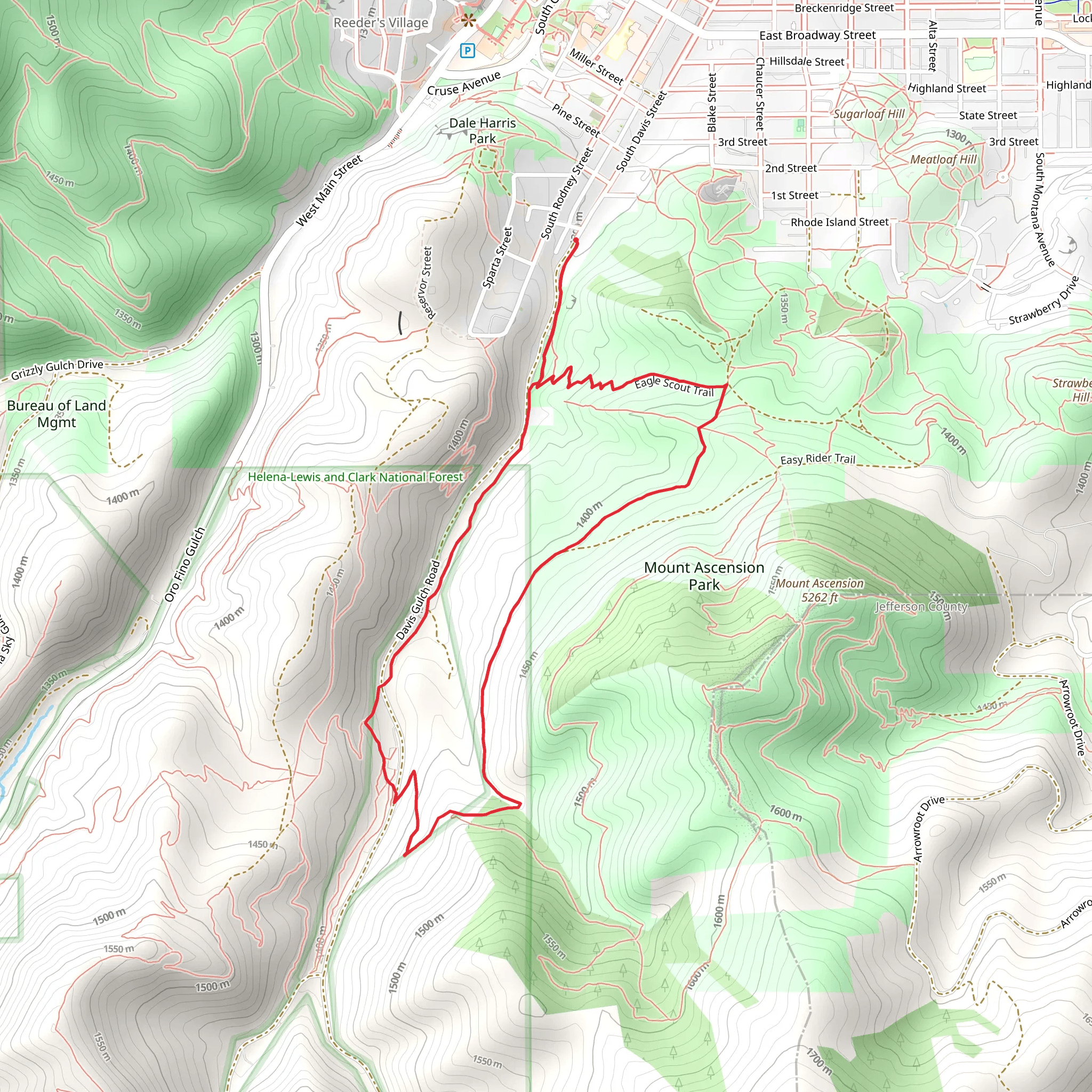 Lower DeFord Trail and Archery Range Trail Loop mobile static map