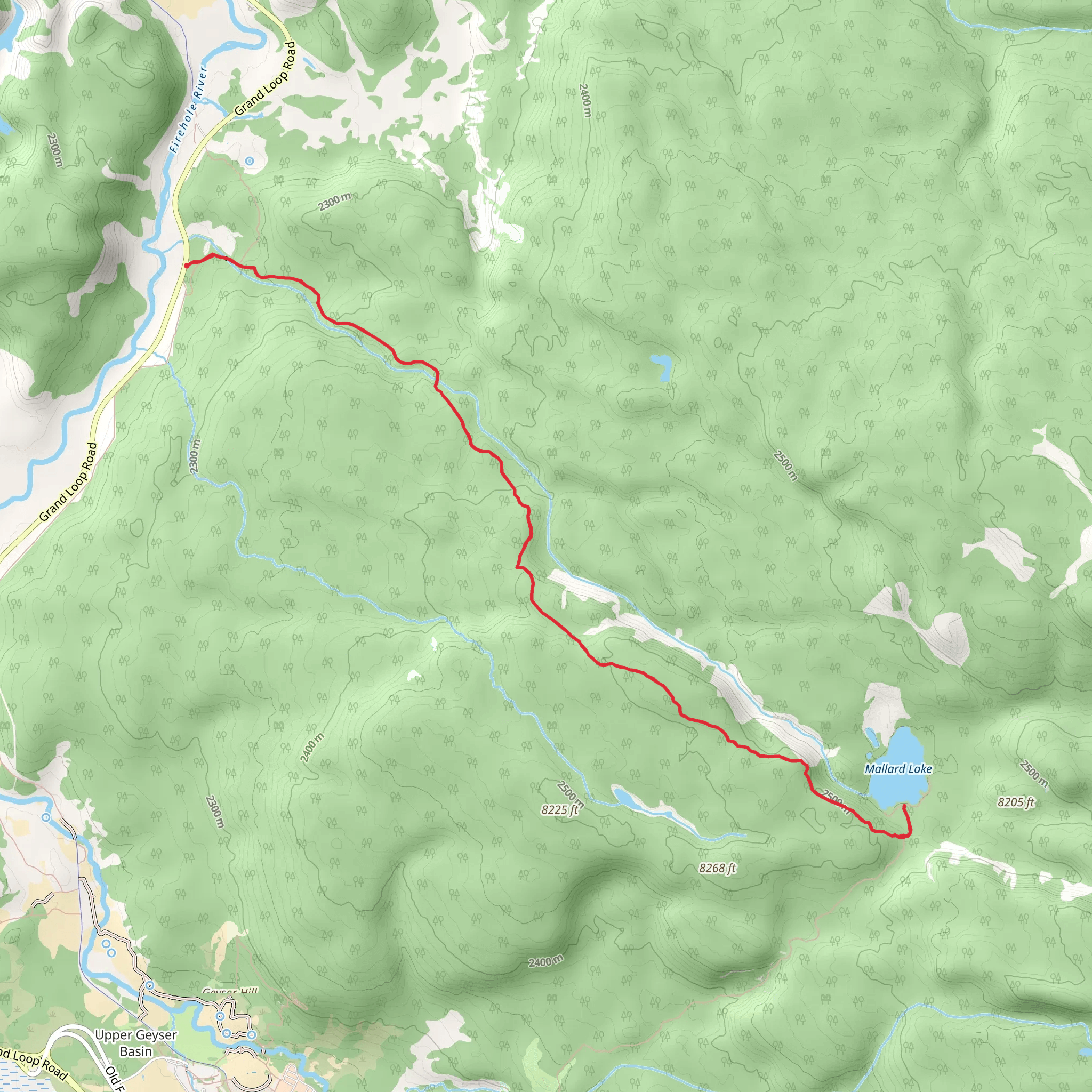 Mallard Lake mobile static map