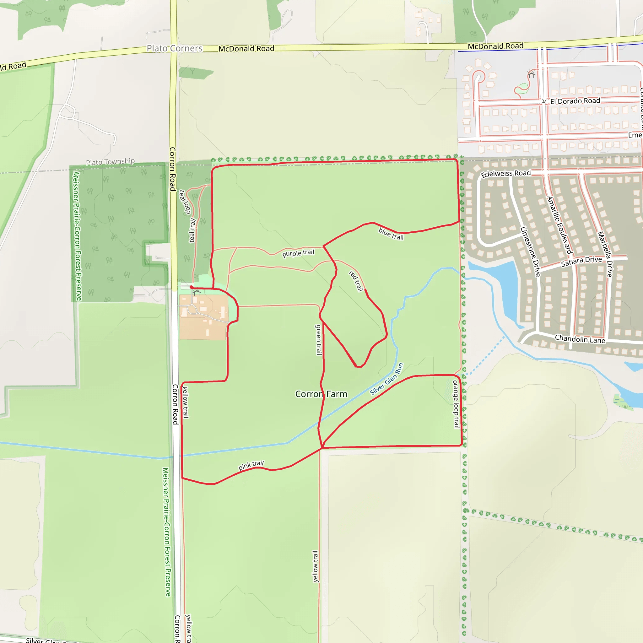 Corron Farm Loop mobile static map