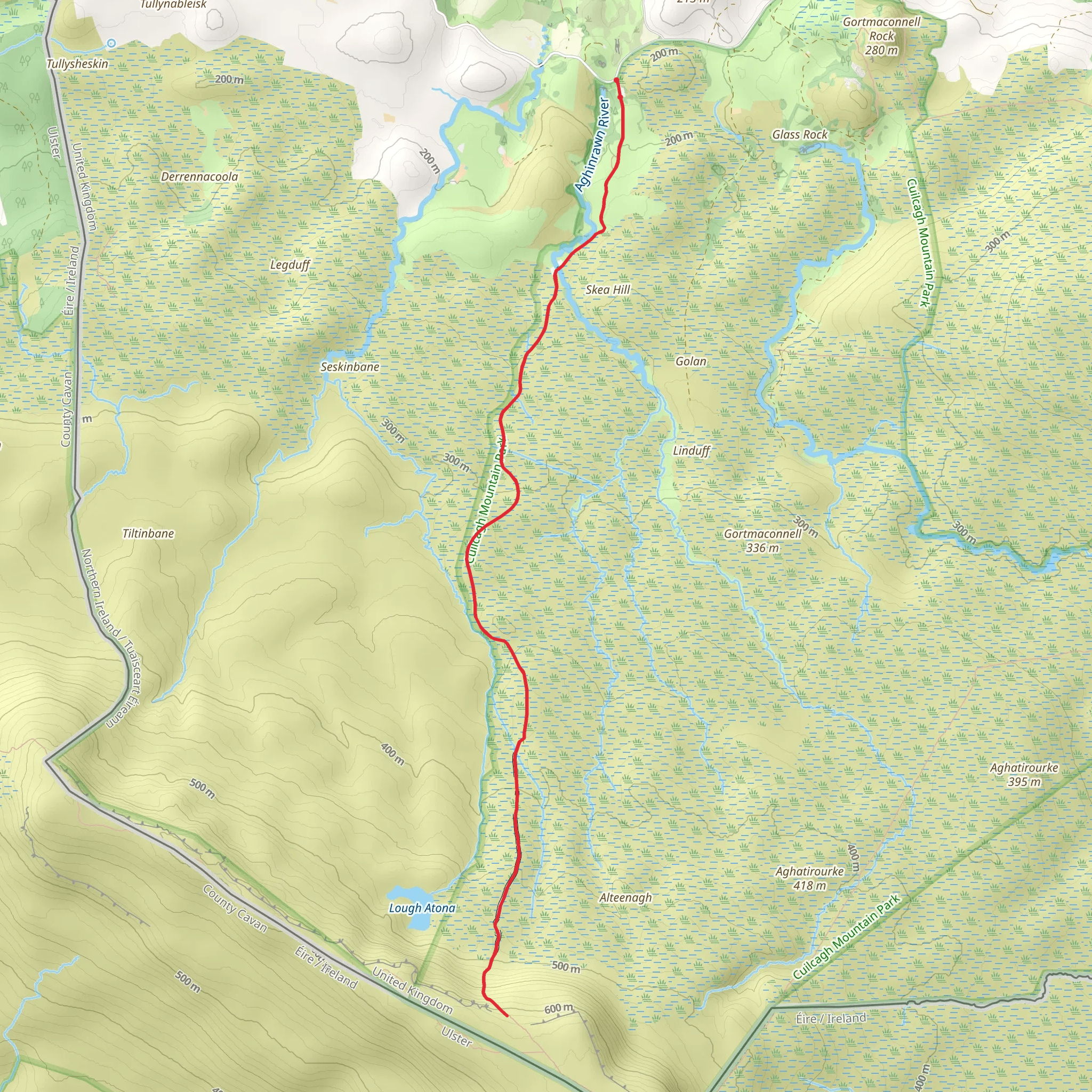 Stairway to Heaven - Cuilcagh Boardwalk Trail mobile static map