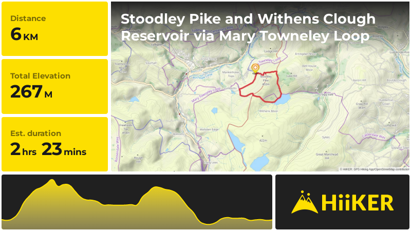 Stoodley Pike and Withens Clough Reservoir via Mary Towneley Loop | Ca