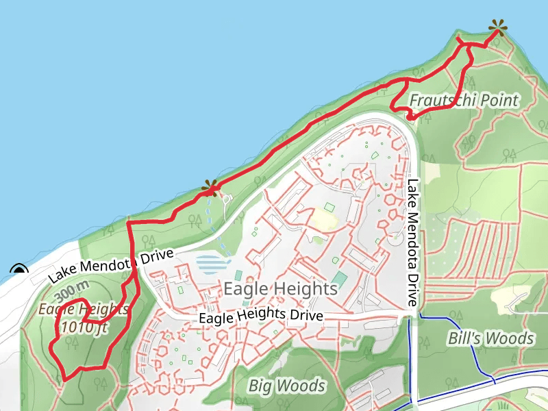 Eagle Heights Loop from Frautschi Point