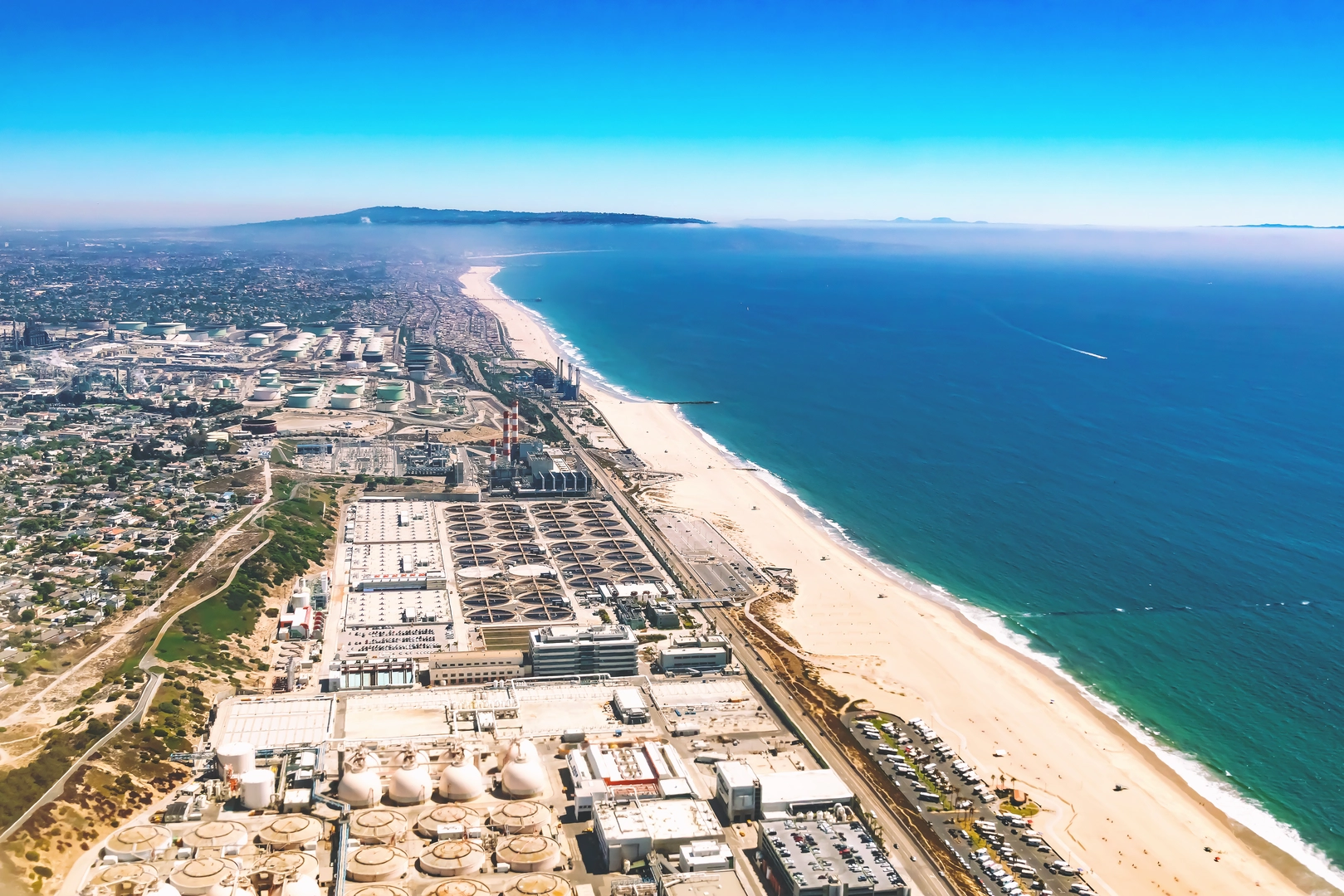 An image depicting the trail Park to Playa Trail and South Bay Path and its surrounding area.