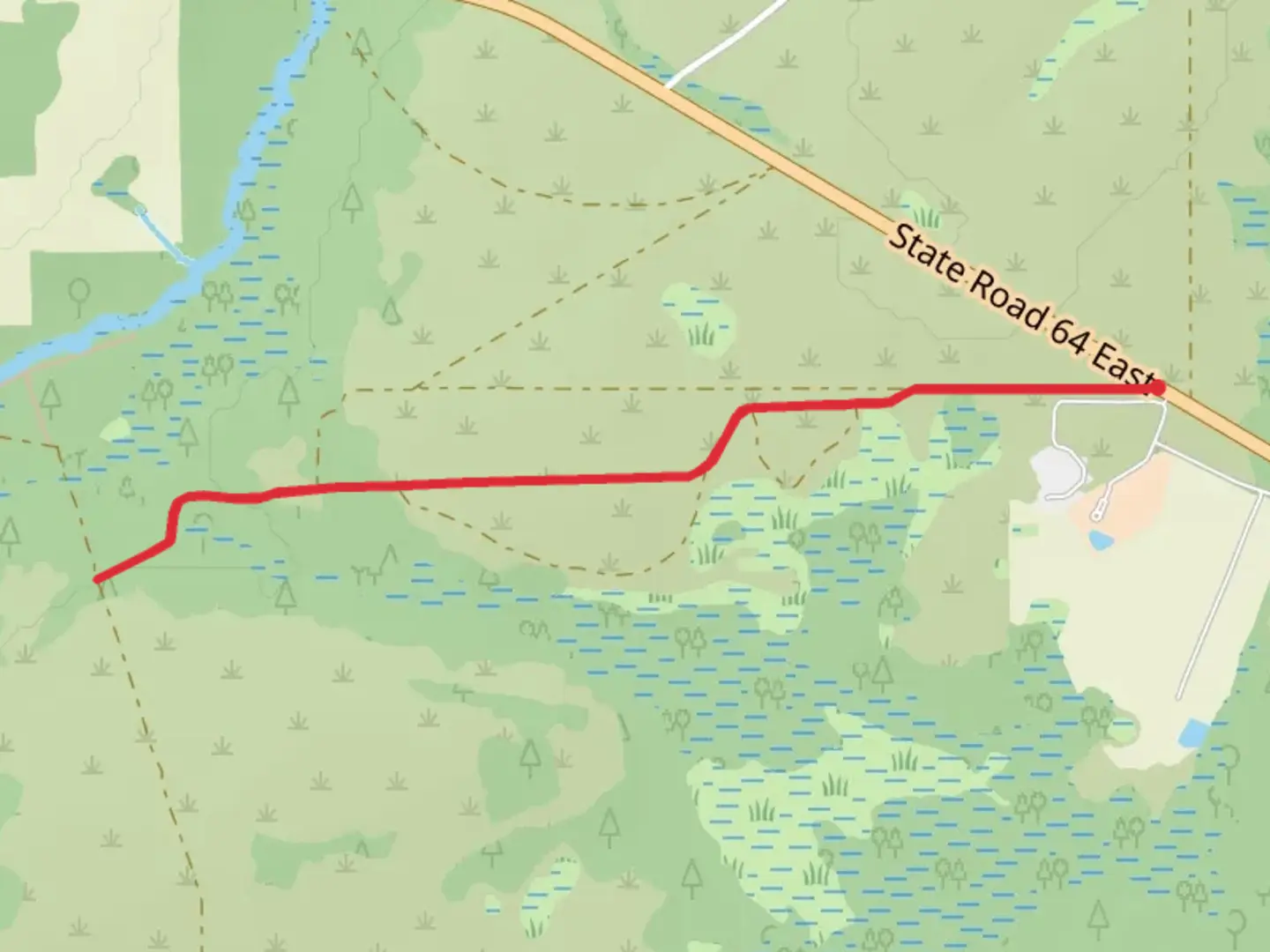 An image depicting the trail Webb Branch and its surrounding area.