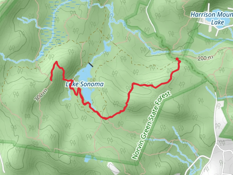 Lake Sonoma and Manaticut Point Trail