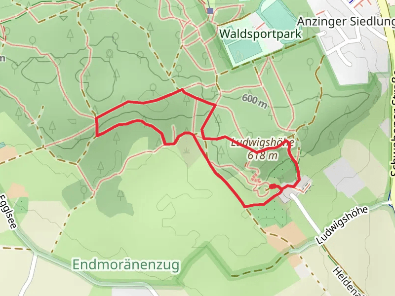 Aussichtsturm Ludwigshöhe and Ludwigshöhe Loop