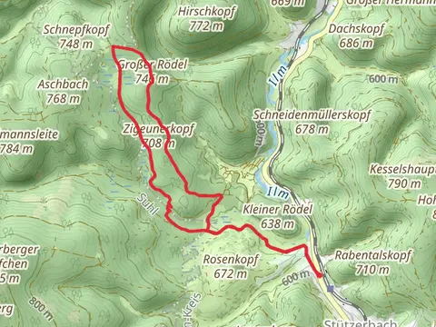 Großer Rödel and Zigeunerkopf Loop via Oberer Berggrabenweg