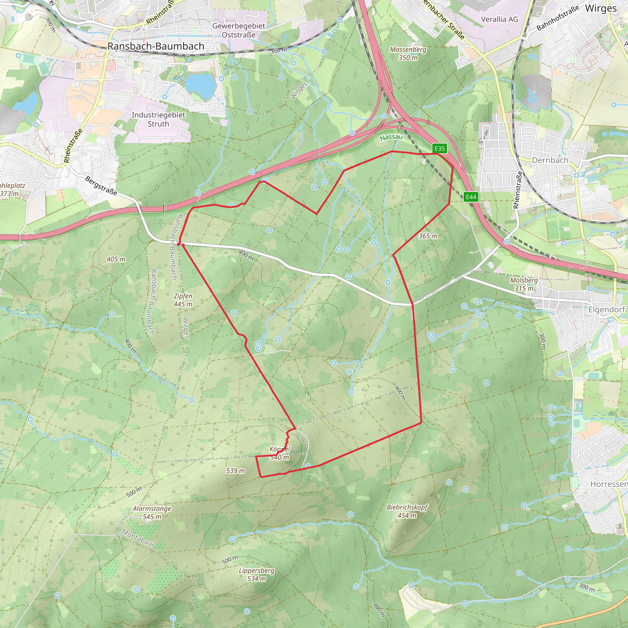 Koeppel via Koeppelweg 2 mobile static map