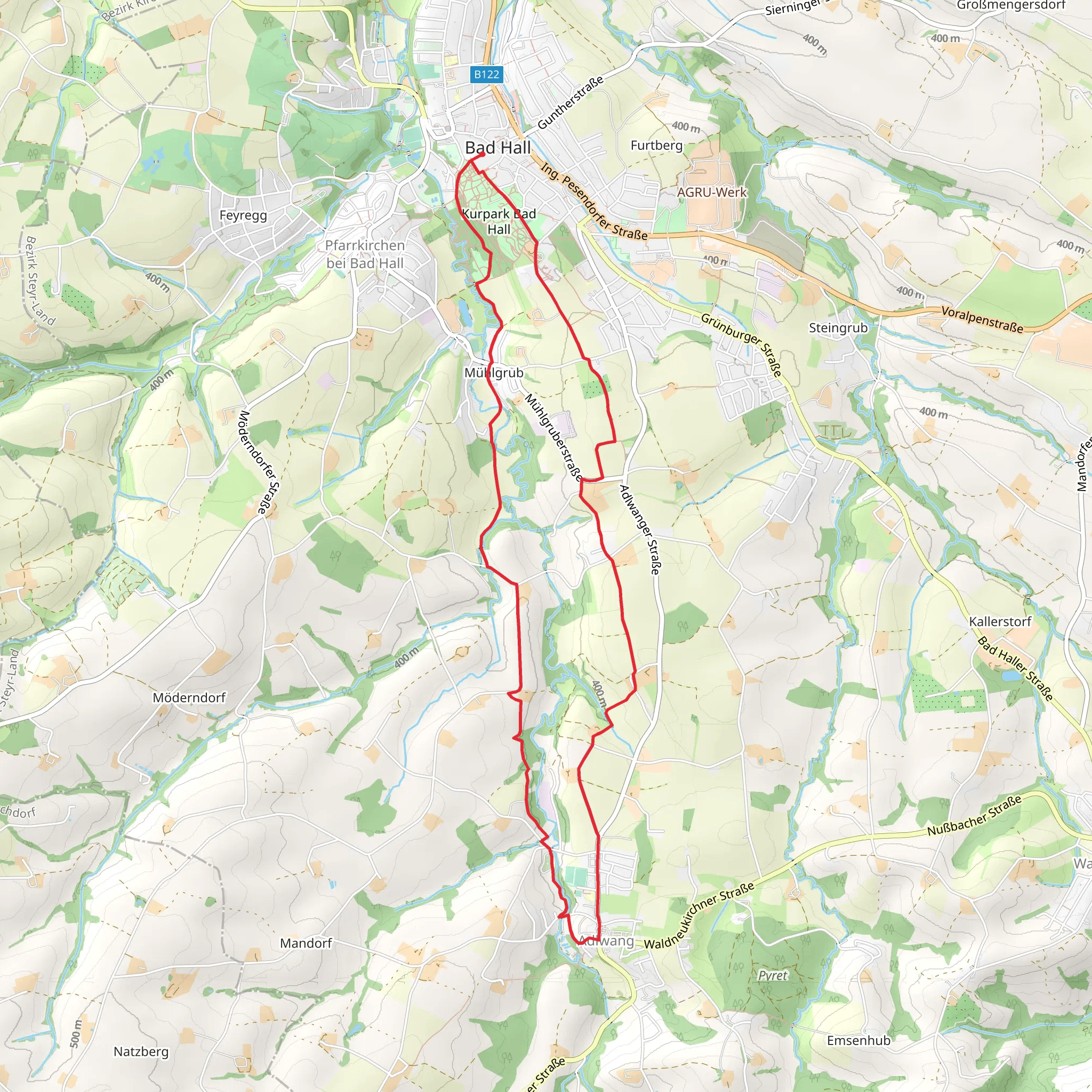 Adlwanger Rundwanderweg - 11 mobile static map