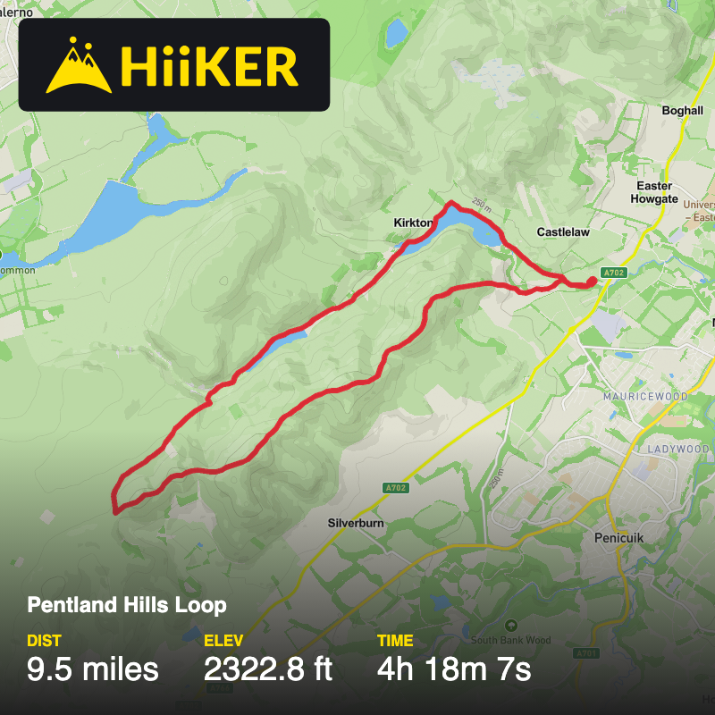 A map preview of the recording Part 2 - Downhill Home.