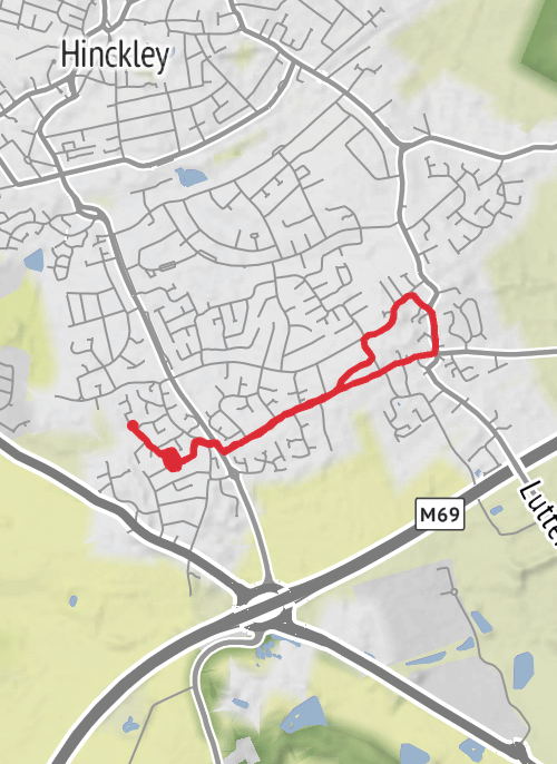 Hinckley and Bosworth Running mobile static map