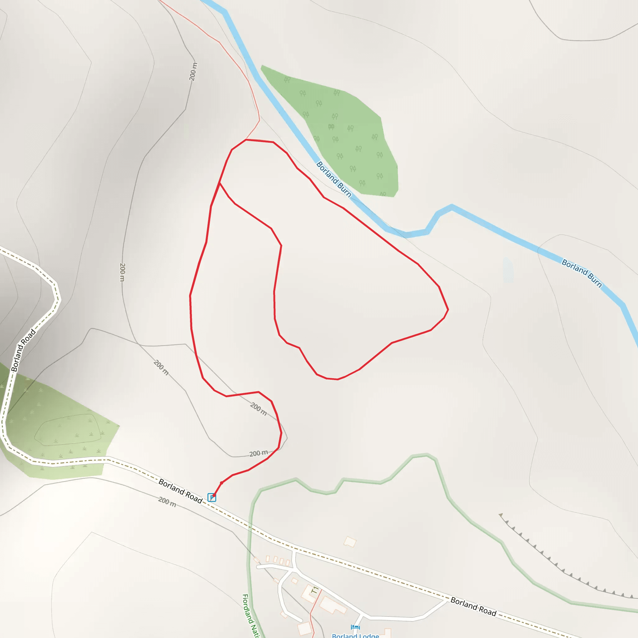 Borland Nature Walk mobile static map