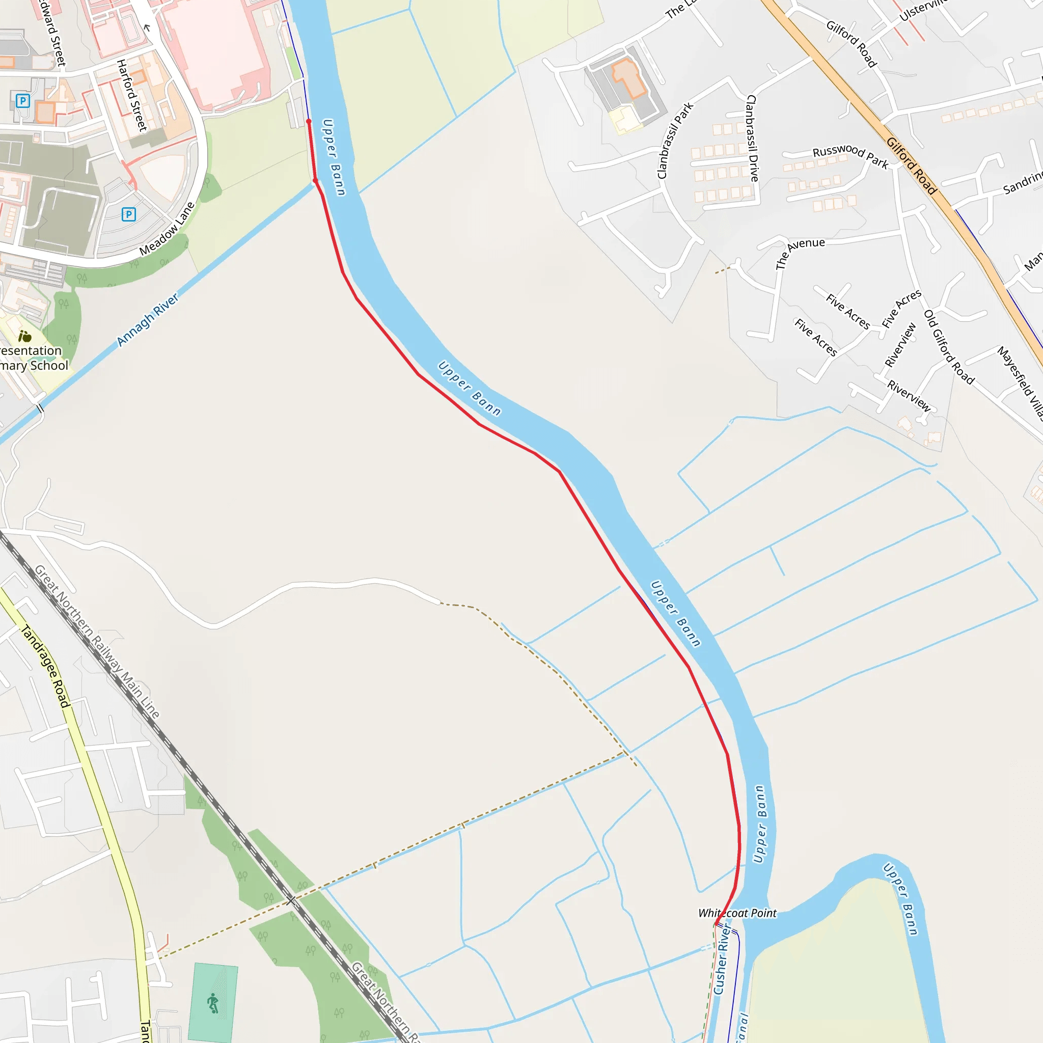 Bann Boulevard - Portadown mobile static map