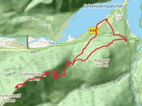 Grammersberg Walk via Sylvensteinspeicher