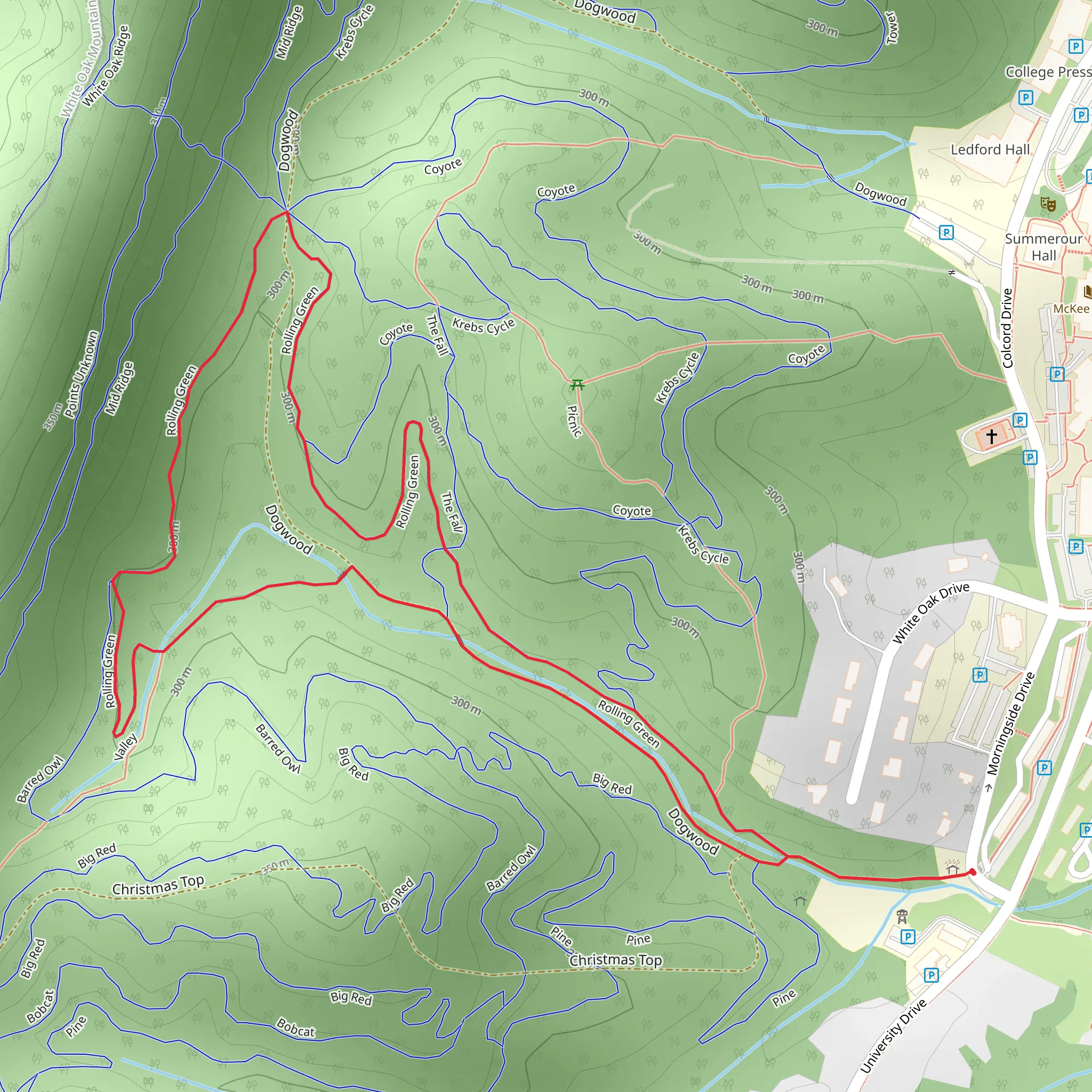 Rolling Green Loop mobile static map