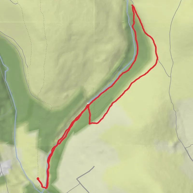 Hike from Carrigeen (Kilbehenny) mobile static map