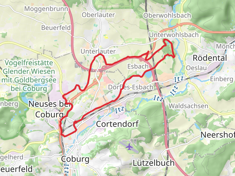 Coburg and Schlobpark Rosenau Loop