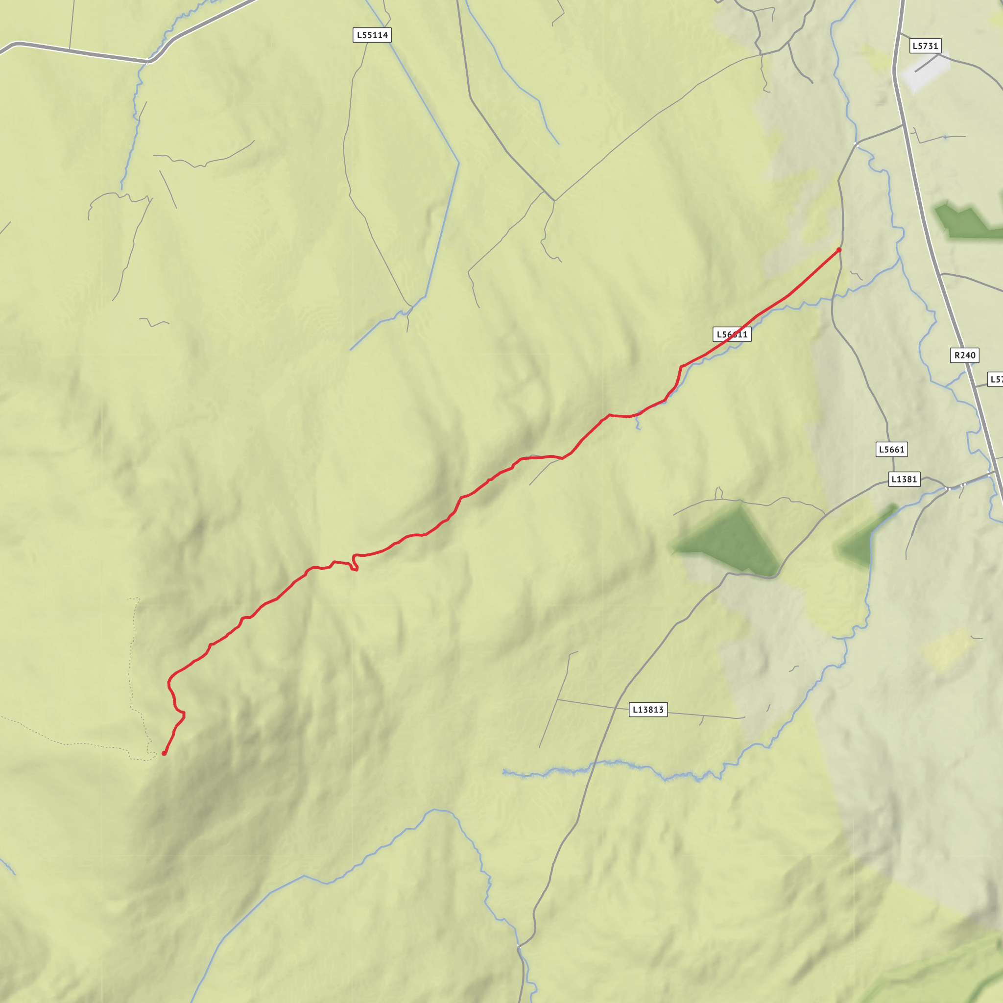 Slieve Snaght mobile static map