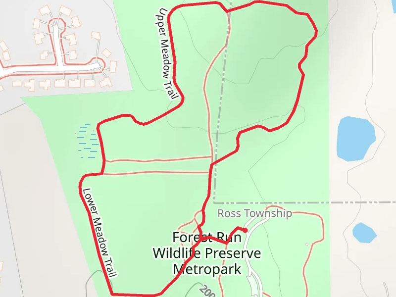 Forest Run Wildlife Preserve Metropark Loop