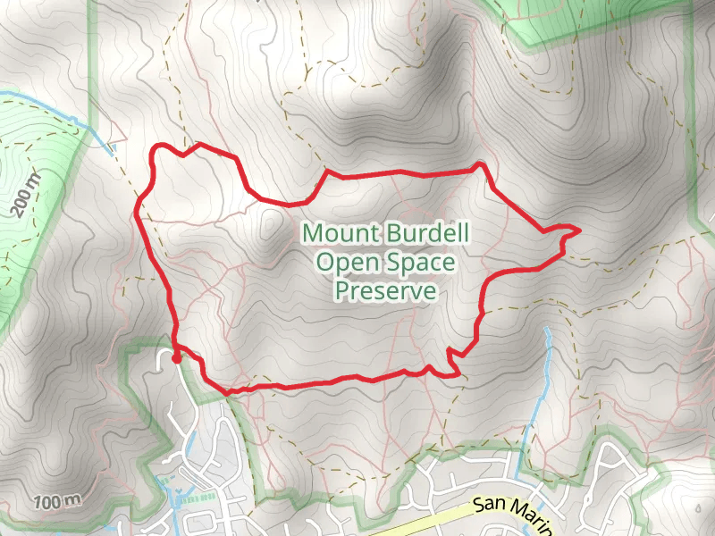 Middle Burdell Fire Road - Michako Trail Loop