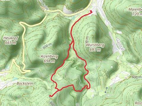 Grosses Loch via Albtaljagdhaus - Risswasen and Michaelsrank - Vogelswiesen