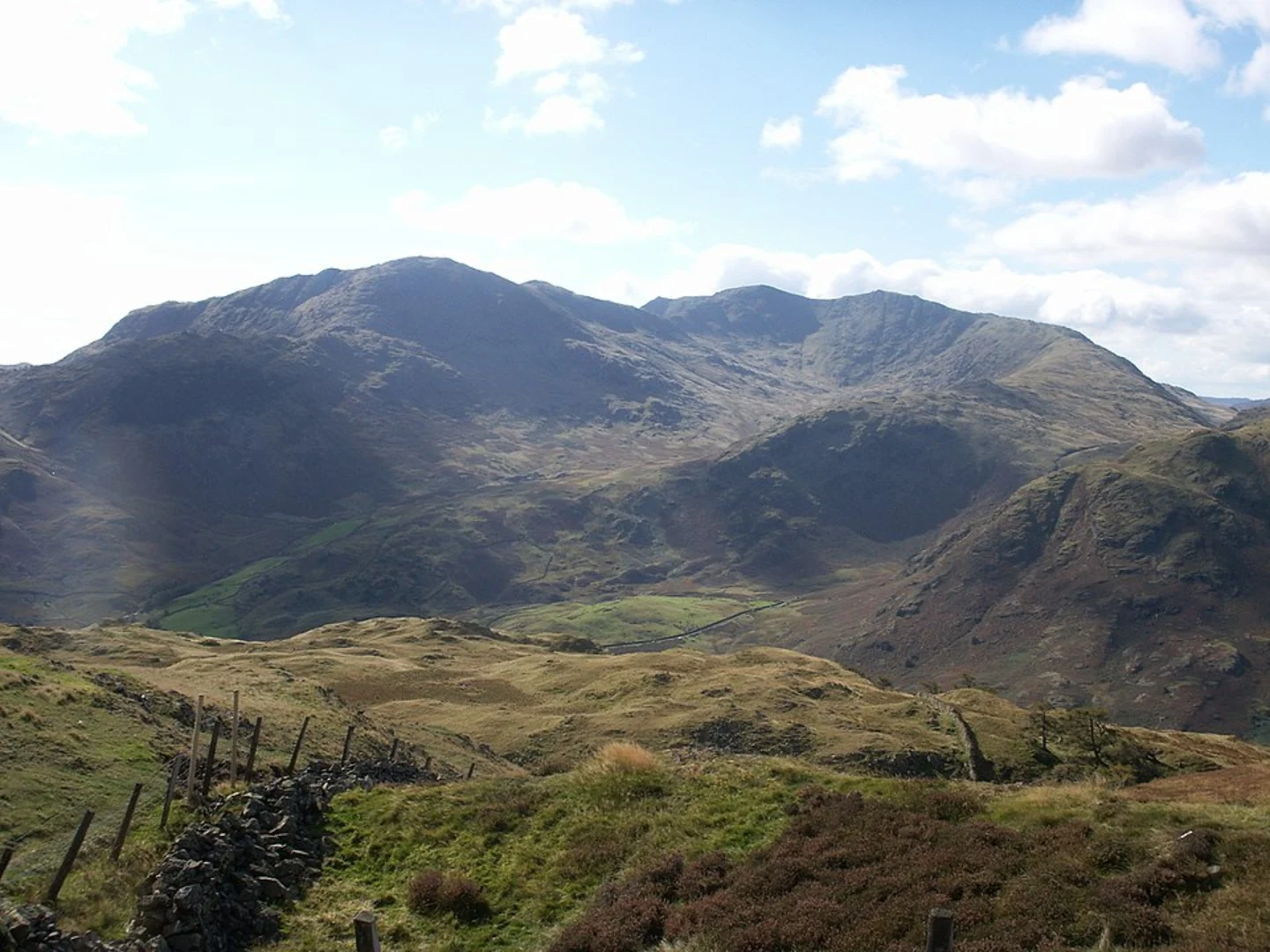 An image depicting the trail Old Man of Coniston, Brim Fell and Wetherlam Loop and its surrounding area.