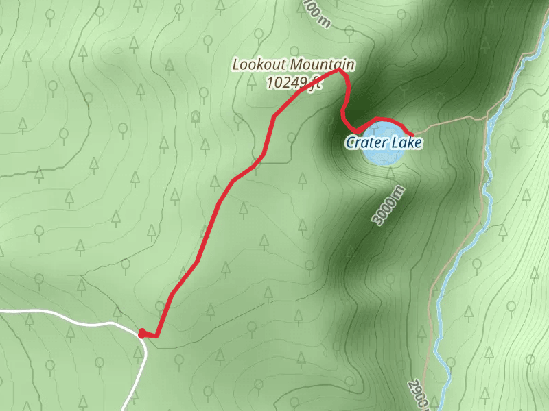 Crater Lake and Lookout Mountain Trail
