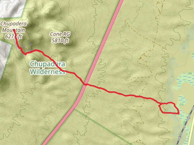 Chupadera Mountain via Chupadera Wilderness National Recreation Trail