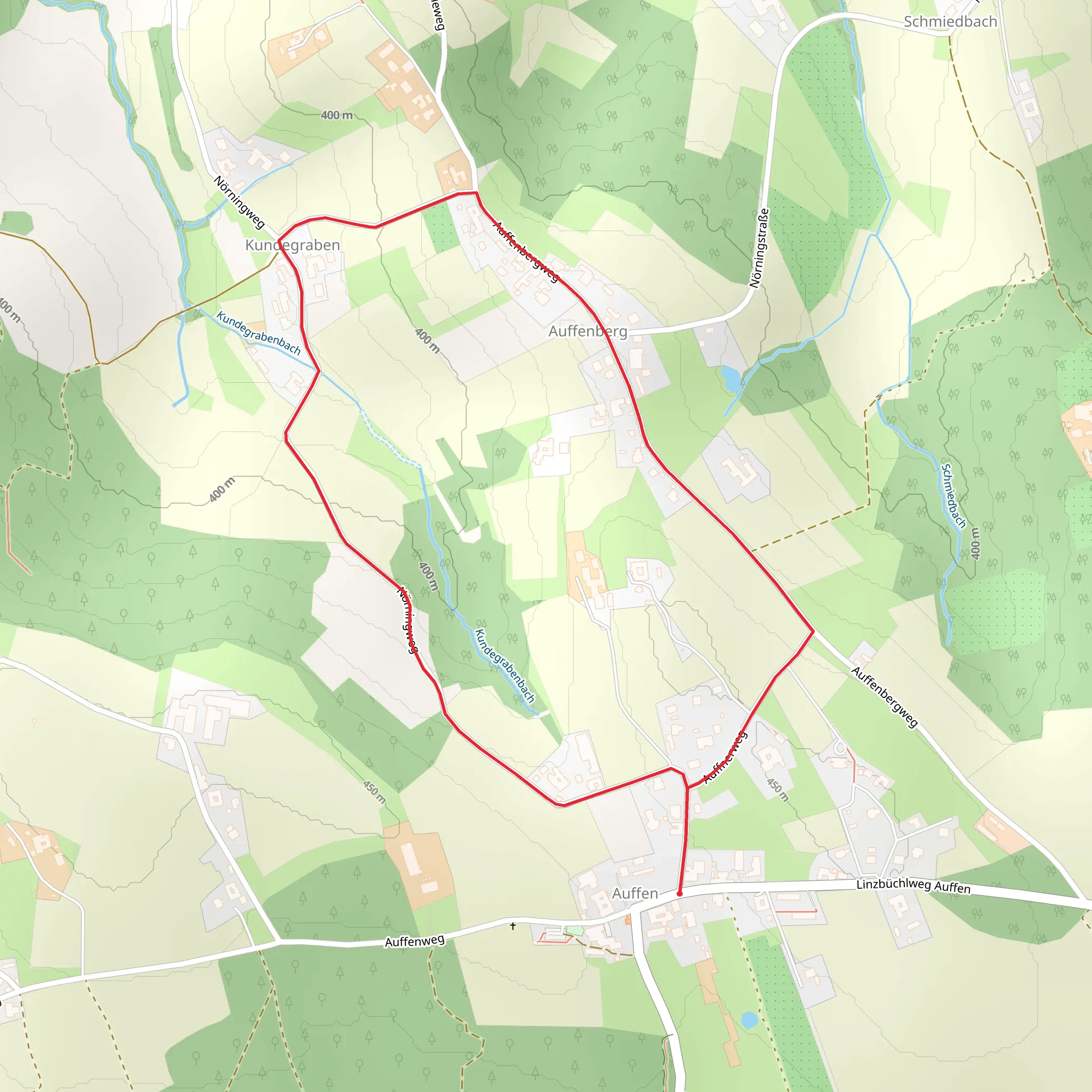 A1 Kundegraben-Weg mobile static map