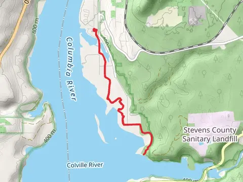 Old Kettle Falls recreation Site and Colville River