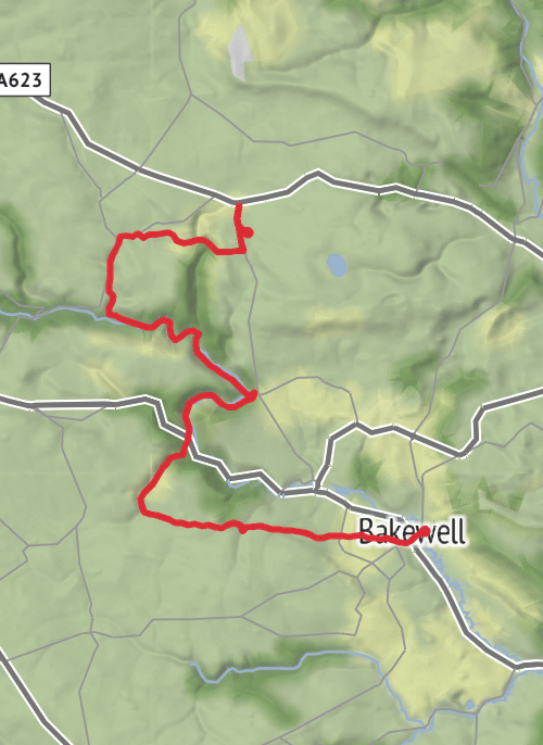 Hike from Wardlow mobile static map