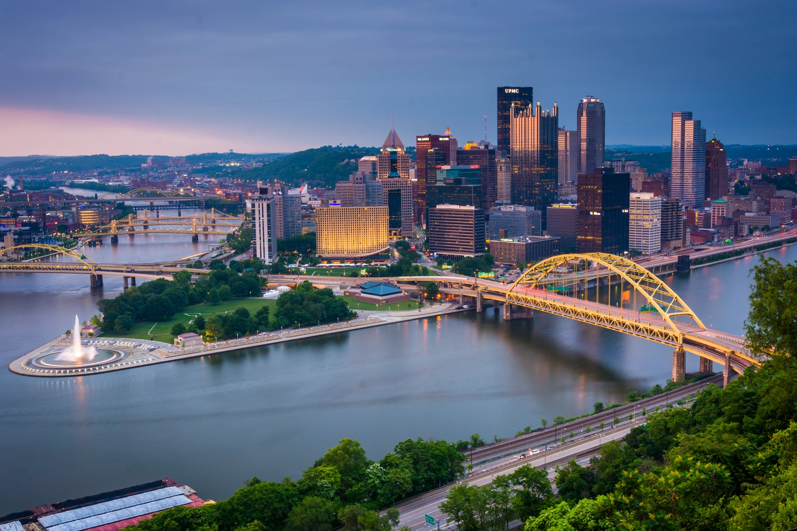 An image depicting the trail Great Allegheny Passage and its surrounding area.