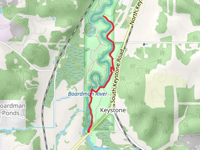 Keystone Rapids Trail and Lone Pine Trail