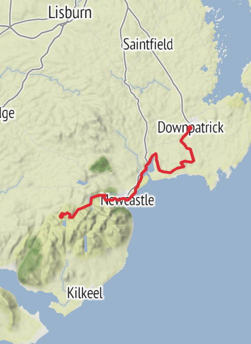 Hike on St Patrick's Way mobile static map
