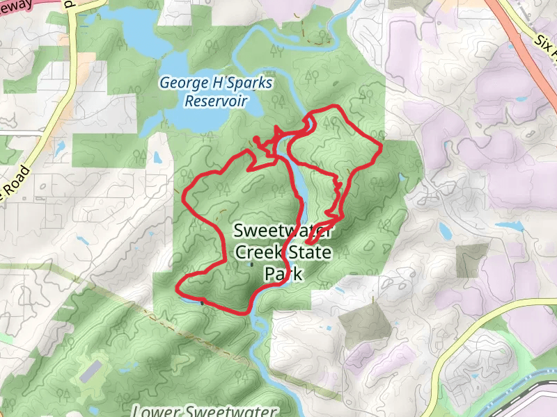 Red, Jacks Hill and Yellow Loop Trail
