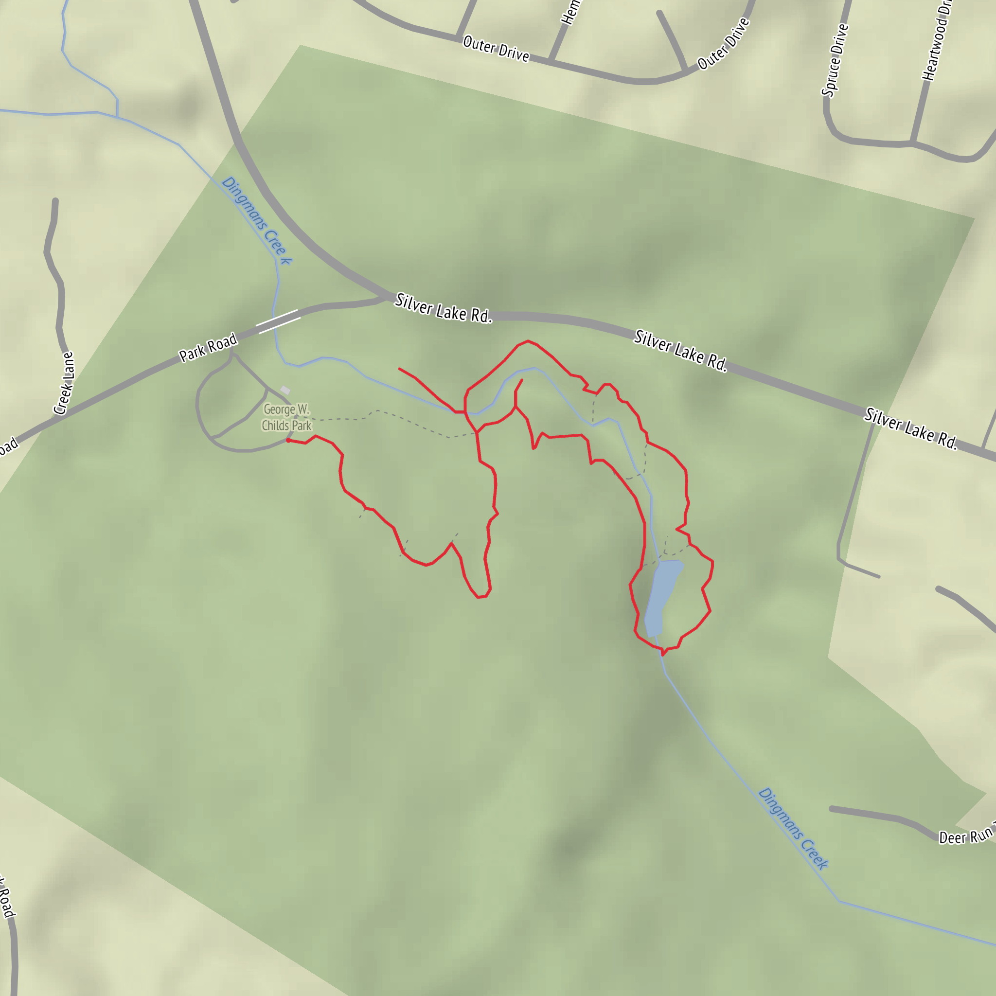 Factory Falls, Fulmer Falls and Deer Leap Falls Loop mobile static map