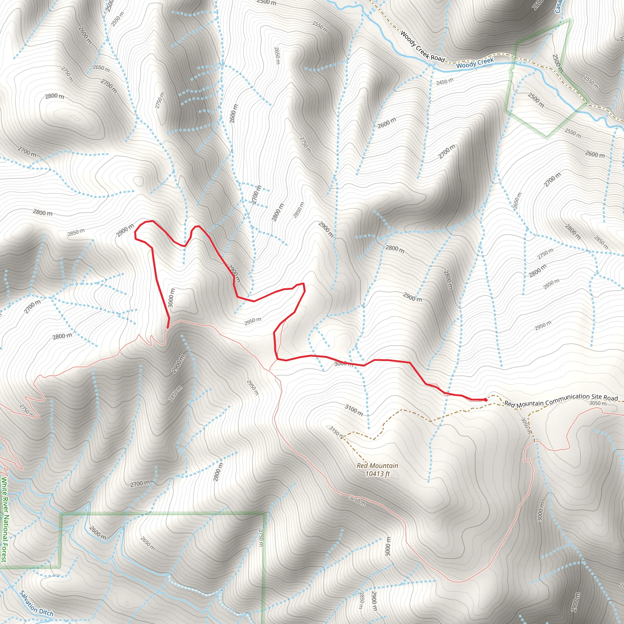 Shadyside Trail mobile static map