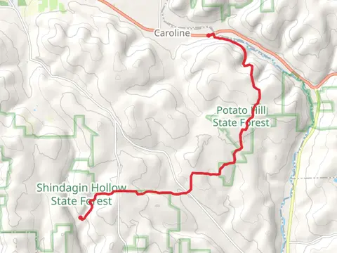 From Slaterville Road to Shindagin Hollow Road via NCT